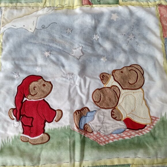 Vintage Boyds Bears Blanket Puffy Quilted Baby Comforter - Picture 3 of 16